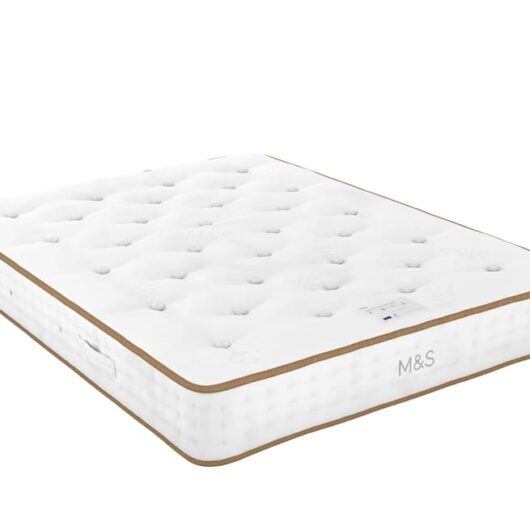 M&S 1500 Luxury British Wool Pocket Spring Firm Mattress White