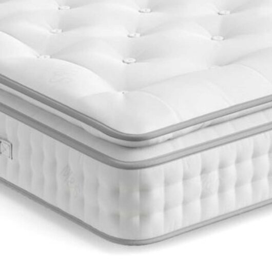 M&S 2500 Luxury British Wool Pocket Spring Medium Pillowtop Mattress White
