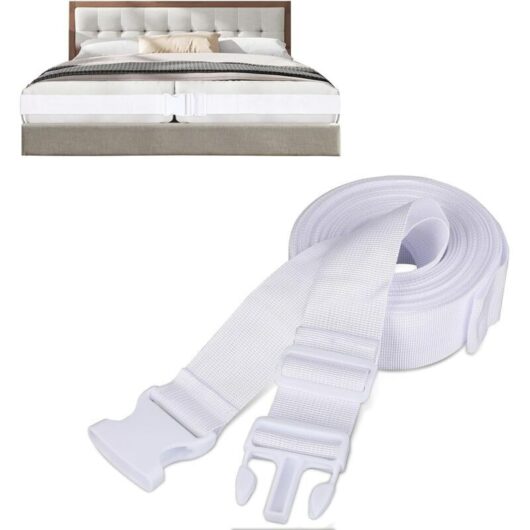 Mattress Connecting Tape, 10 m × 5 cm, Nylon Material, Non-Slip and Adjustable, Creates a Large Sleeping Surface, Suitable for Mattress Wedges and