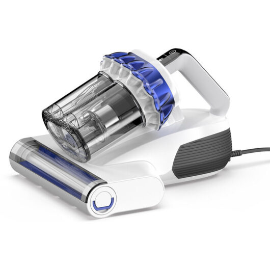 Mattress vacuum cleaner, bed vacuum cleaner with 16Kpa suction, 253.7nm UV-C light, 145°F heat and 30,000 RPM tapping, HEPA filter and ultrasonics,