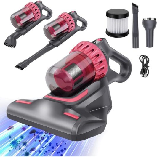 Mattress vacuum cleaner for mite removal with UV light for bed bugs, 10KPa suction, bed mattress cleaning machine