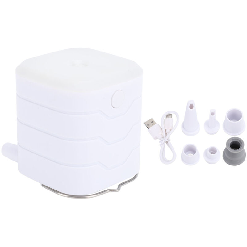 Mini Portable Air Pump for Inflatables Toys Pool Floats Travel Camping Rechargeable Air Mattress Inflator with Light
