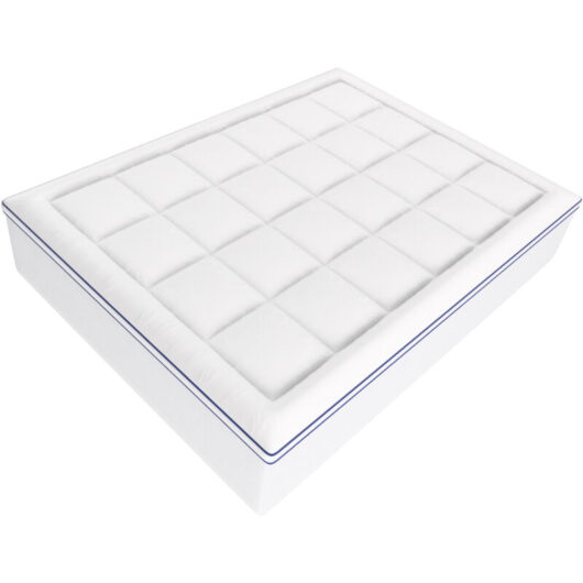 Mophorn - Queen Mattress Topper, 101.6mm Thickness, Memory Foam & Fiber Fill, Detachable & Washable, Pressure Relief, Cooling & Breathable, for Hot