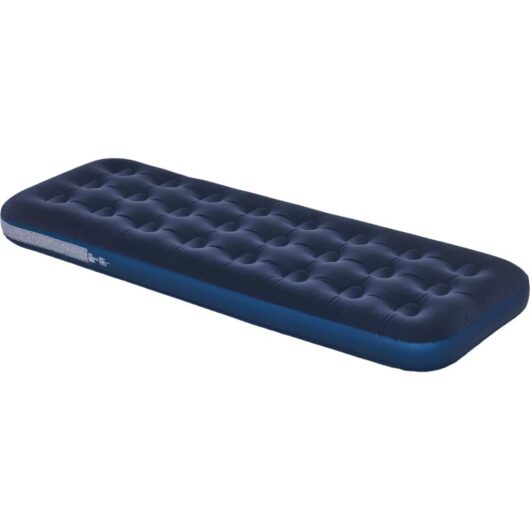 Outsunny Single Air Mattress, Portable Air Bed with Flocked Surface, Blue