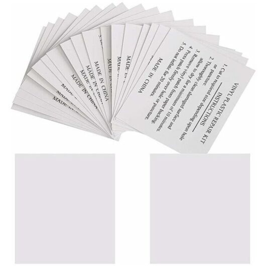 Pack of 50 Repair Patches 5.5 x 6.5 cm Repair Patches for Swimming Pools, Mattresses, Buoys, Inflatable Spas