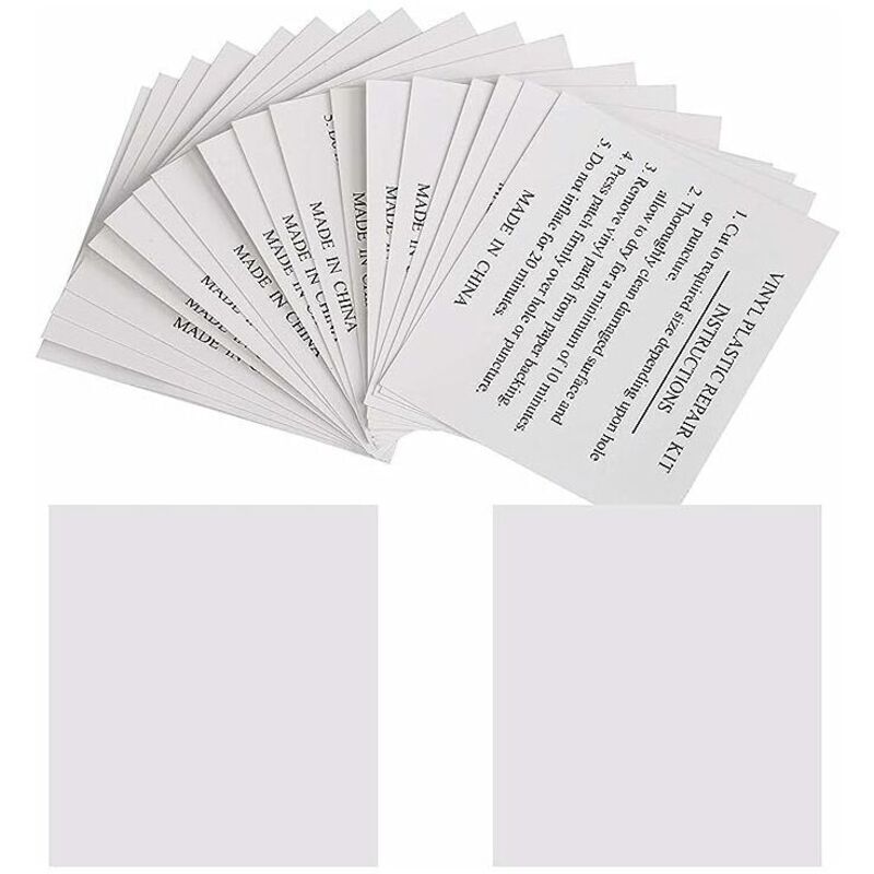 Pack of 50 Repair Patches 5.5 x 6.5 cm Repair Patches for Swimming Pools, Mattresses, Buoys, Inflatable Spas