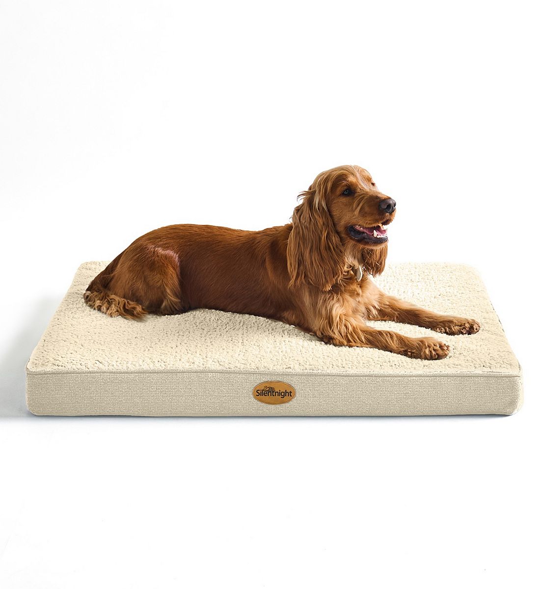 Silentnight Firm Support Crate Mattress Pet Bed Natural Large