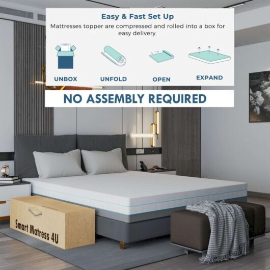 Sliding Wardrobes 4u - High Density Hard Foam Mattress Breathable Sides, Soft-Knit Cover & Supportive Base, Rolled & Boxed - Double (L190cm x W137cm