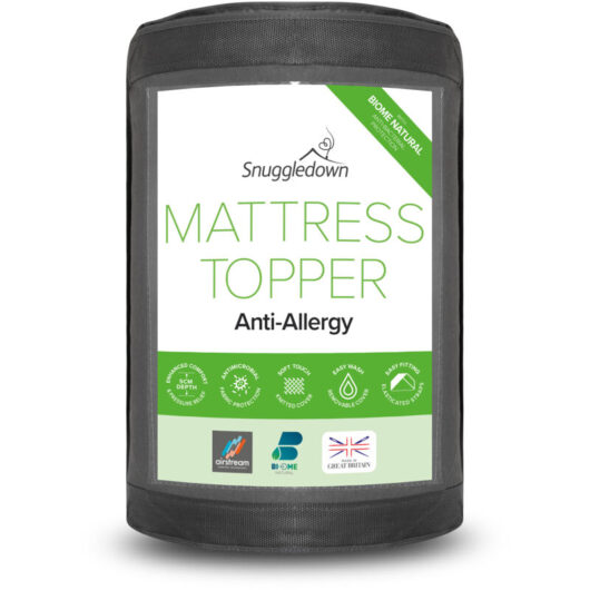 Snuggledown Airstream Anti Allergy Mattress Topper, Medium Support, Super King