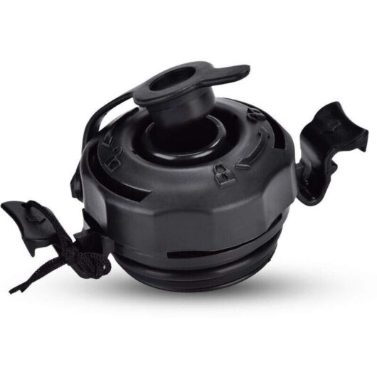 Universal 3-in-1 Air Valve, Secure Seal Air Valve Cap Replacement for Intex Air Mattress, Black Air Valve