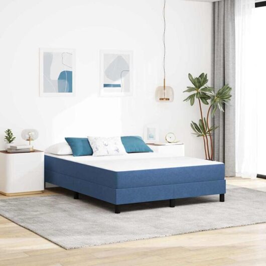 Vidaxl - Bed Mattress with Mattress Blue 160 x 200 cm Fabric