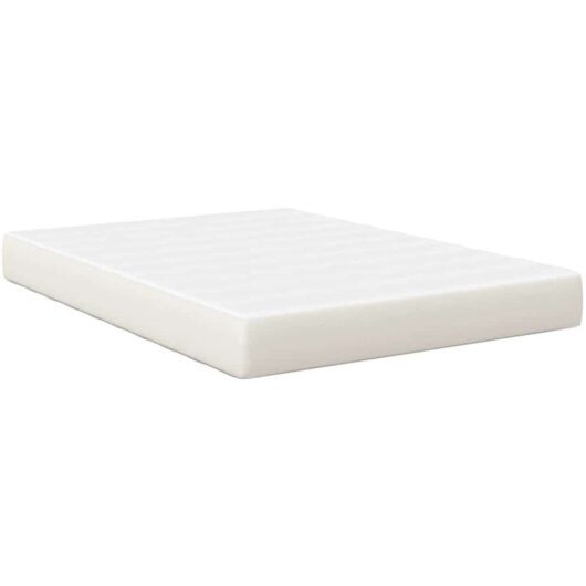 Vidaxl - Bed Mattress with Mattress Cream 140 x 200 cm Fabric