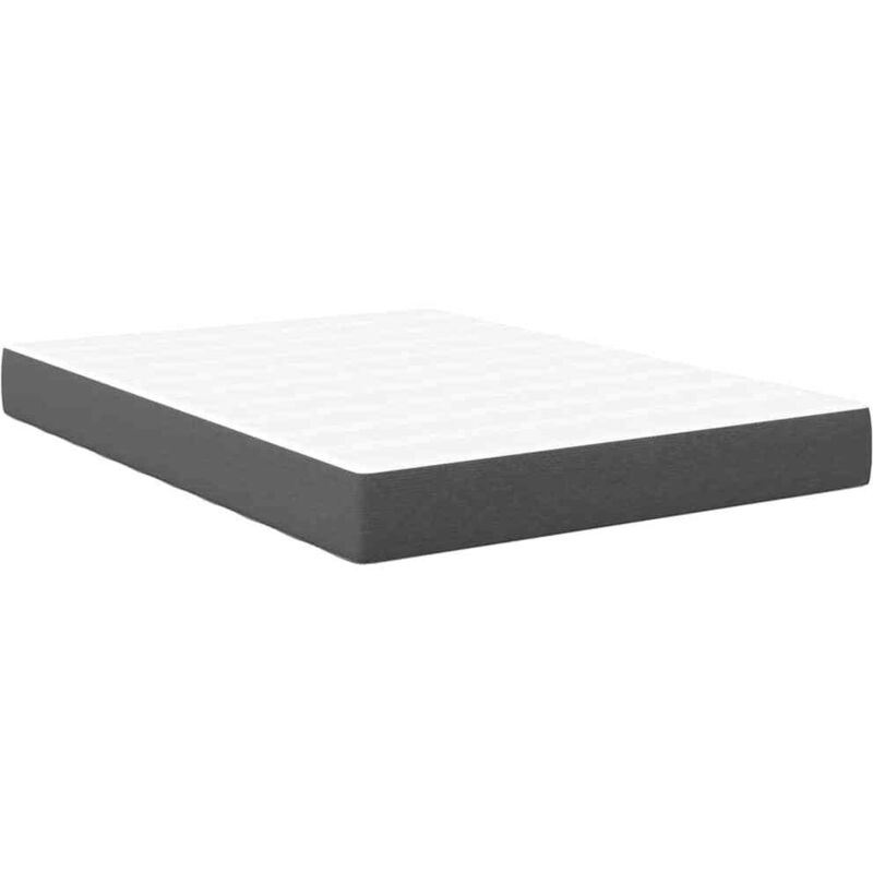 Vidaxl - Bed Mattress with Mattress Grey 140 x 190 cm Fabric