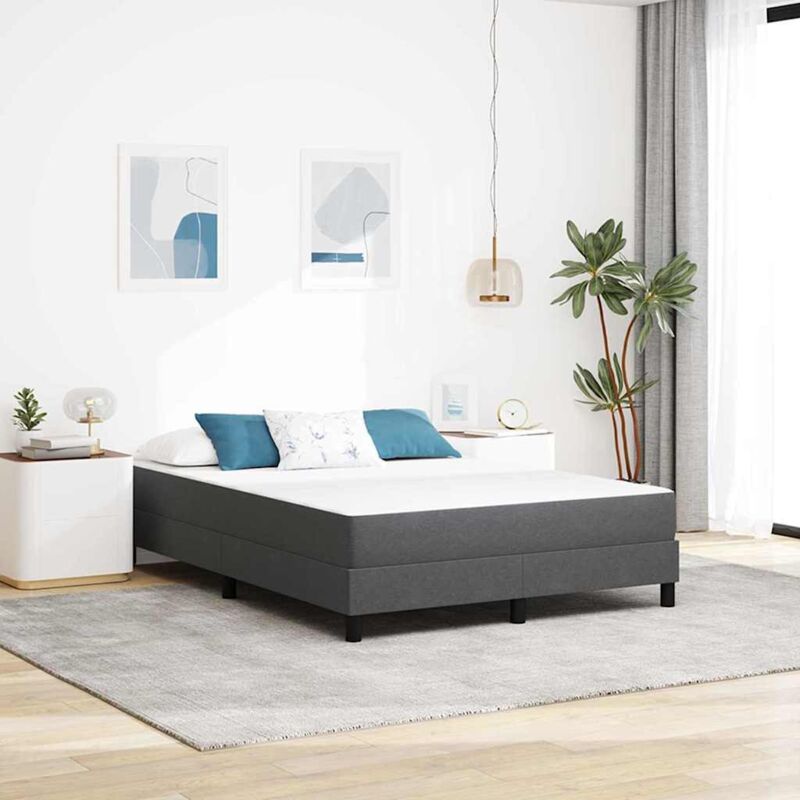 Vidaxl - Bed Mattress with Mattress Grey 160 x 200 cm Fabric