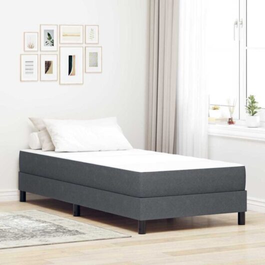 Vidaxl - Bed Mattress with Mattress Grey 90 x 200 cm Fabric