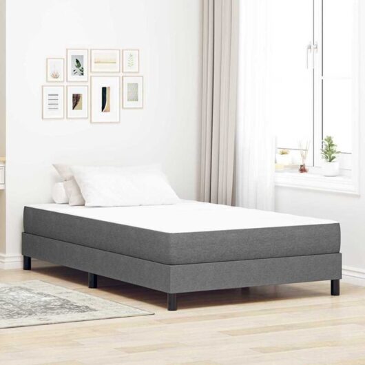 Vidaxl - Bed Mattress with Mattress Light Grey 120 x 200 cm Fabric