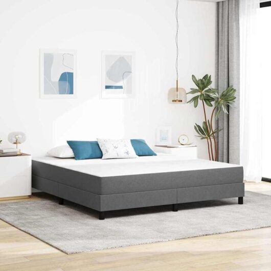 Vidaxl - Bed Mattress with Mattress Light Grey 180 x 200 cm Fabric
