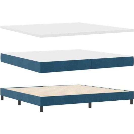 Vidaxl - Box Spring Bed with Mattress Dark Grey 80x200 cm Velvet