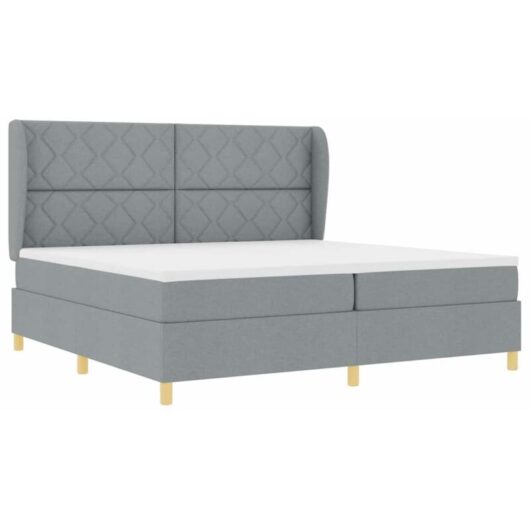 Vidaxl - Box Spring Bed with Mattress Dark Grey 90x190 cm Fabric