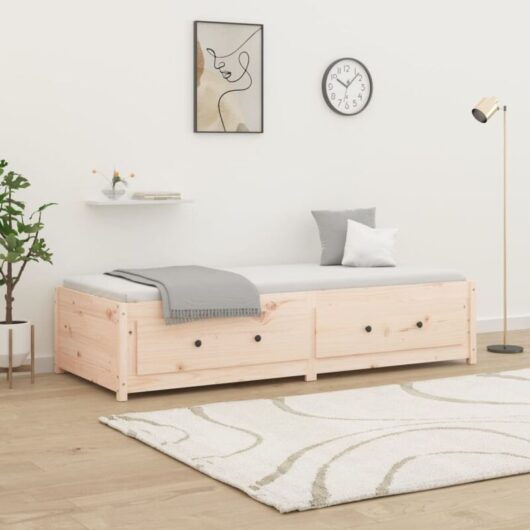 Vidaxl - Day Bed without Mattress 90x190 cm Single Single Solid Wood Pine