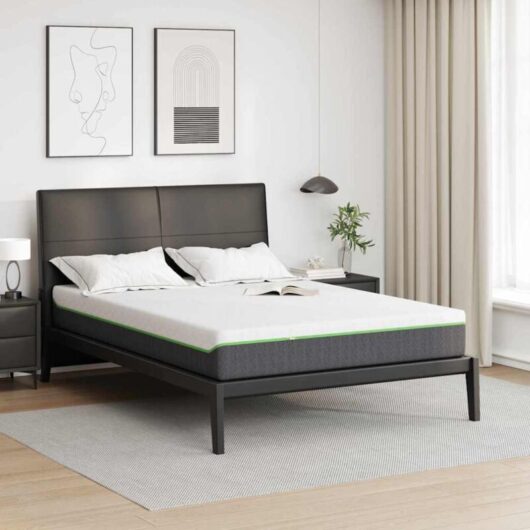Vidaxl - Mattress White, Grey 140 x 200 cm Foam
