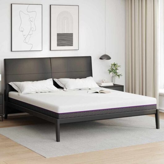 Vidaxl - Mattress White, Grey 180 x 200 cm Foam