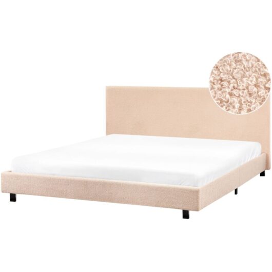 Waterbed Boucle ALBI 180 x 200 cm (EU Super King) Beige