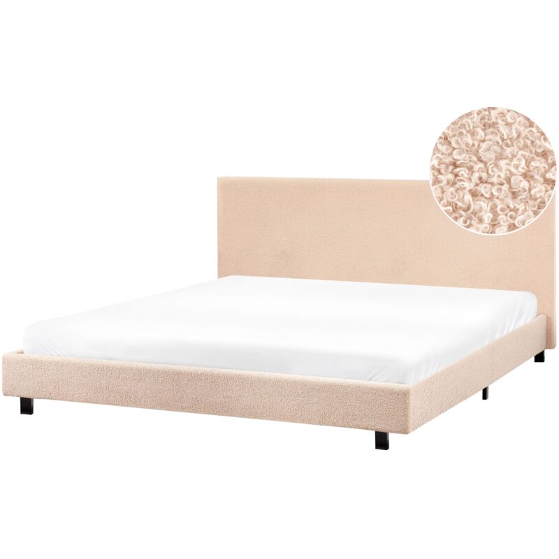 Waterbed Boucle ALBI 180 x 200 cm (EU Super King) Beige