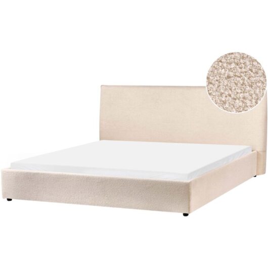 Waterbed Boucle LAVAUR 180 x 200 cm (EU Super King) Beige