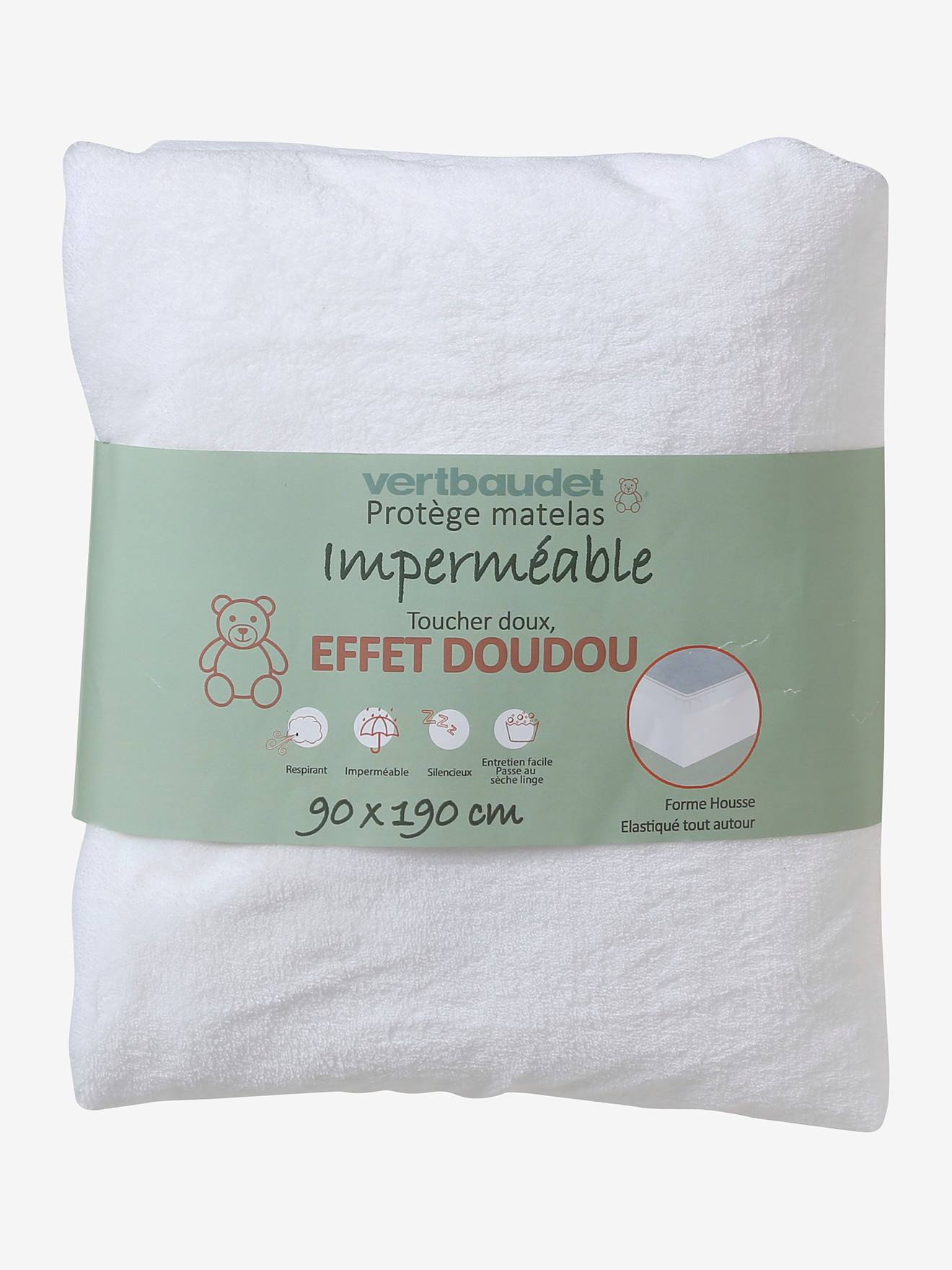 Waterproof Mattress Protector in Soft Touch Microfibre white