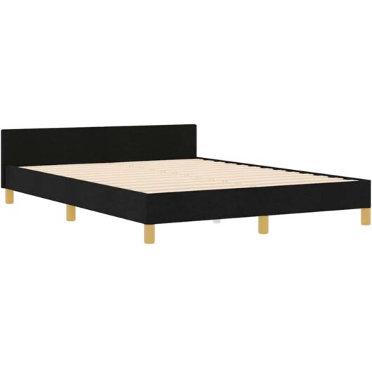 vidaXL Bed Frame Black 160x200 cm Fabric
