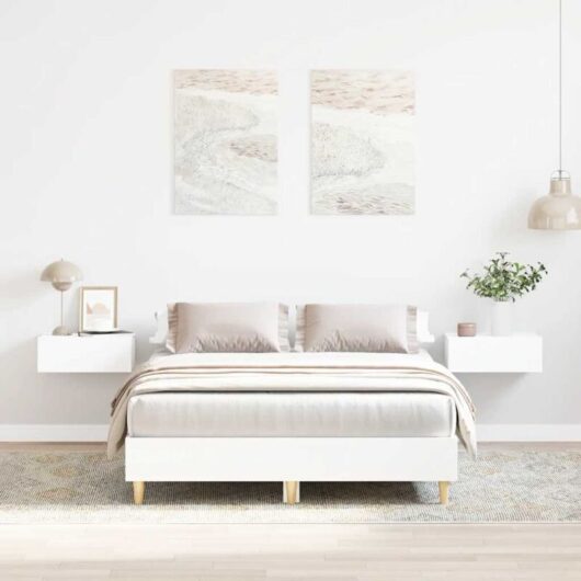 vidaXL Bed Frame No Mattress White 120x190 cm Small Double Engineered Wood