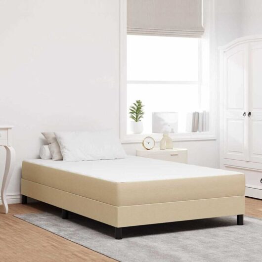 vidaXL Bed Mattress with Mattress Green 120 x 190 cm Fabric